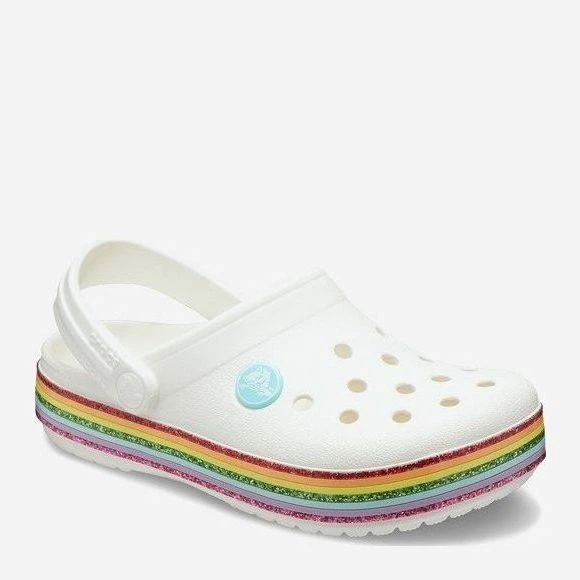 Крокси Crocs Kids 'Crocband Rainbow Glitter Clog 206151100C9 26 White