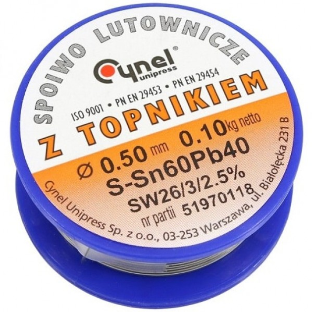 Припой Sn60Pb40 0.5mm (100g) – фото, отзывы, характеристики в интернет ...