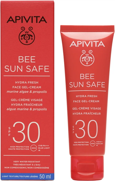Apivita Bee Sun Safe Face Żel do opalania SPF30 50 ml (5201279080150) - obraz 2