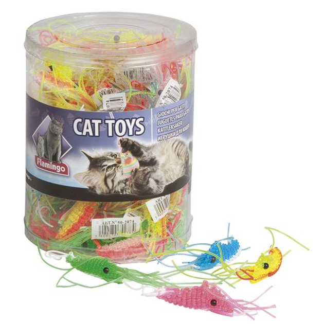 Flamingo Plastic Shrimp ФЛАМИНГО КРЕВЕТКА игрушка для котов от продавца ...