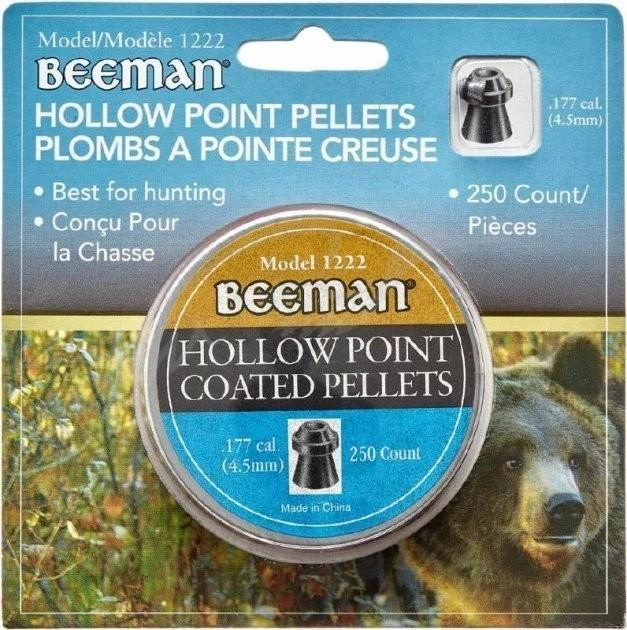 Пули пневматические Beeman Hollow Point Кал. 4.5 мм Вес - 0.47 г 250 шт/уп 14290626 - изображение 2