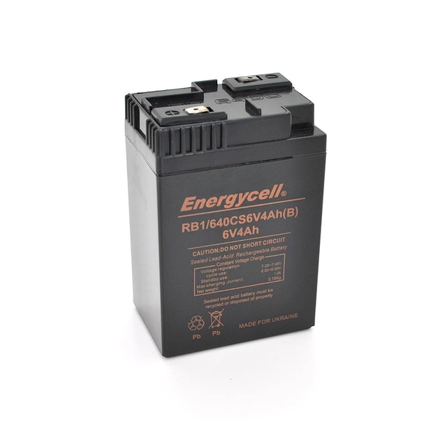 Аккумуляторная батарея Energycell RB1/640CS6V4Ah 6V 4Ah RB1/640CS6V4Ah(B) - изображение 1