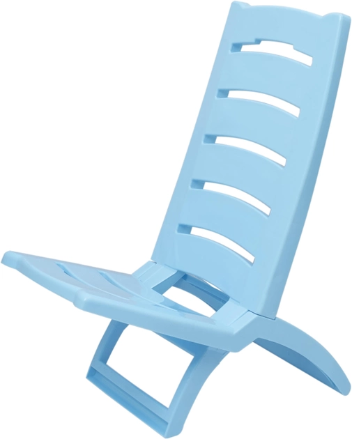 Акція на Крісло-шезлонг Adriatic з пластику 37.5 х 65 см Блакитний від Rozetka