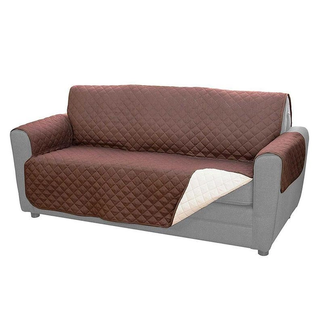 Покрывало на диван двустороннее Couch Coat, Коричневый, накидка на мебель 170х125 см (1002150-Brown-0) - изображение 1