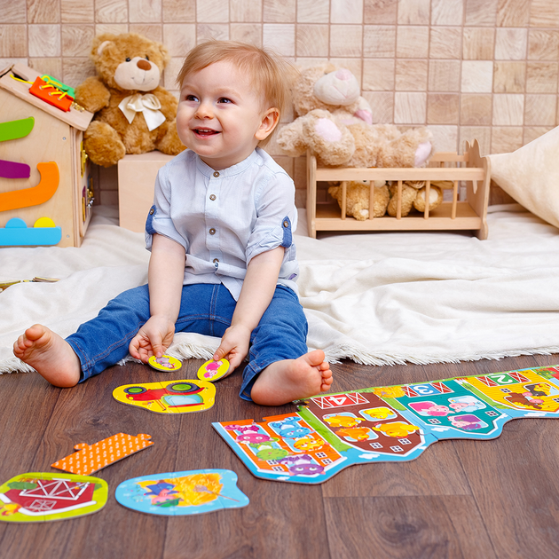 Розвивальний набір 3 в 1 Vladi Toys Ферма (укр) (VT2901-03) - зображення 6