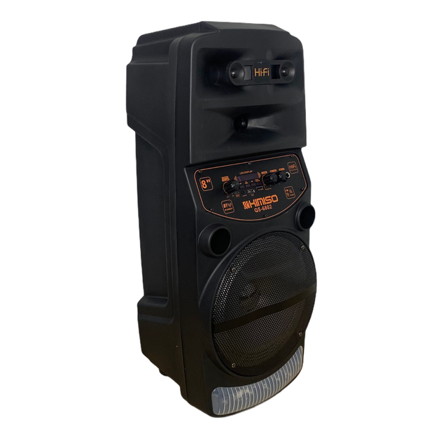 Колонка 2000W з мікрофоном для караоке з Bluetooth і підсвічуванням KIMISO QS-6802 - Фото 5 Колонка 2000W з мікрофоном для караоке з Bluetooth і підсвічуванням KIMISO QS-6802 - зображення 5