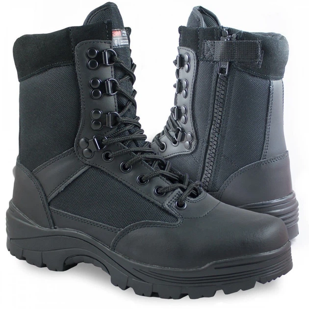 Берцы MILTEC TACTICAL SIDE ZIP BOOTS Черные 43 низкие цены, кредит