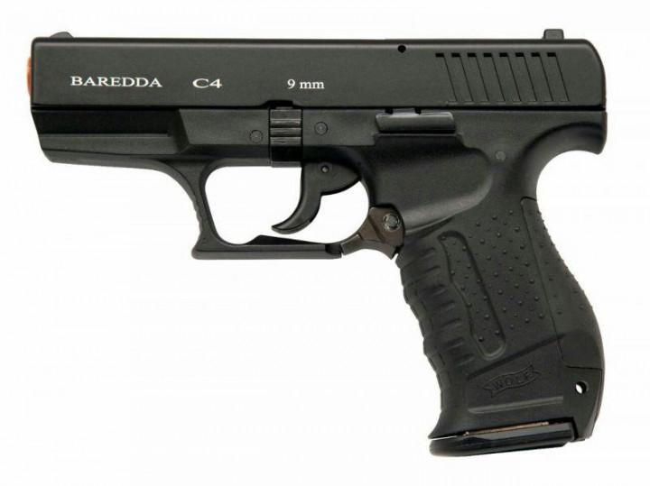 Стартовий (сигнальний) пістолет Baredda С4, 9мм (чорний) - зображення 1