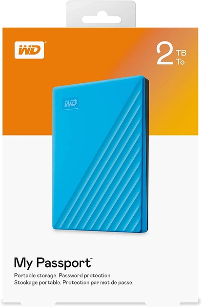 Жорсткий диск Western Digital My Passport 2TB WDBYVG0020BBL-WESN 2.5" USB 3.0 External Blue - зображення 6