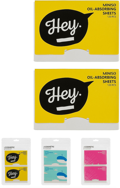 Бумага абсорбирующая Miniso для жирной кожи (2006859710105 ...