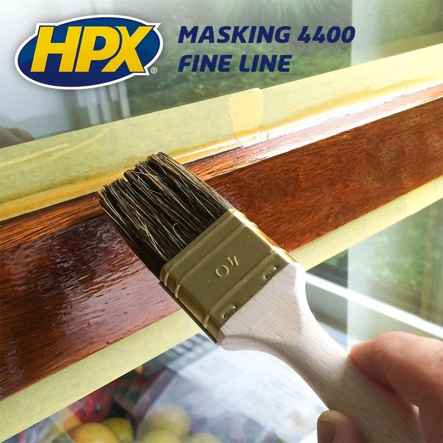 Малярная лента HPX 4400 GOLD для идеальных контуров 24 мм х 50 м Оранжевая (FP2550) - изображение 4
