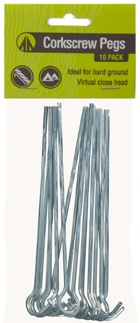 Колышки для палатки винтовые Summit Corkscrew Pegs 10 шт (090.566 ...