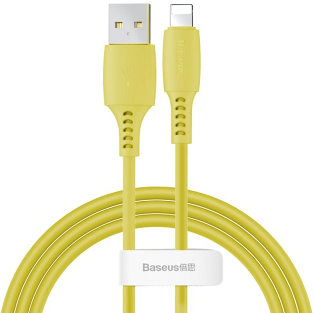 Кабель Baseus Colourful Cable USB For iP 2.4A 1.2 м Желтый (CALDC-0Y ...