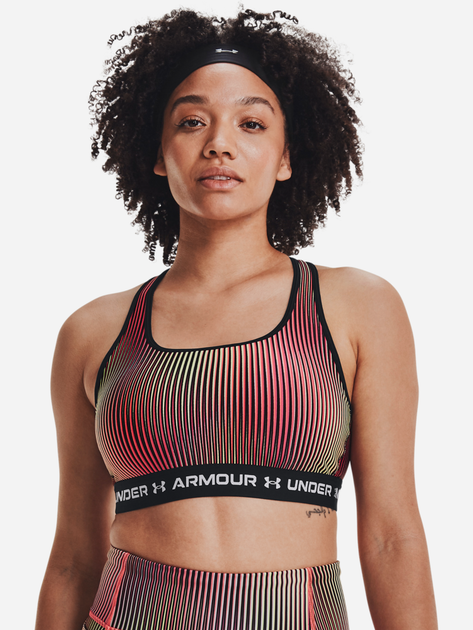 Спортивный топ для фитнеса женский Under Armour UA Crossback Mid Print 1361042-002 L (195251409358) - Фото 1 Спортивный топ для фитнеса женский Under Armour UA Crossback Mid Print 1361042-002 L (195251409358) - изображение 1