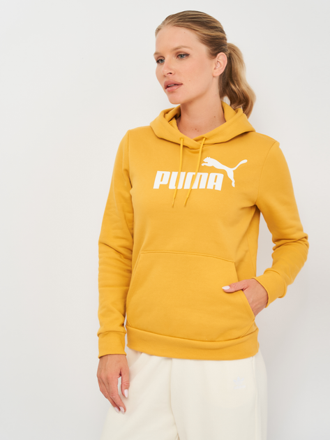 Yellow store puma hoodie