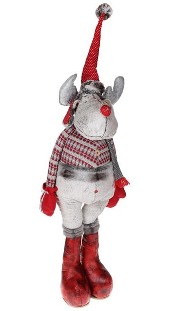 TY Игрушка Puffles. Рождественский олень Fudge/мягкая/10 см 42517 Китай