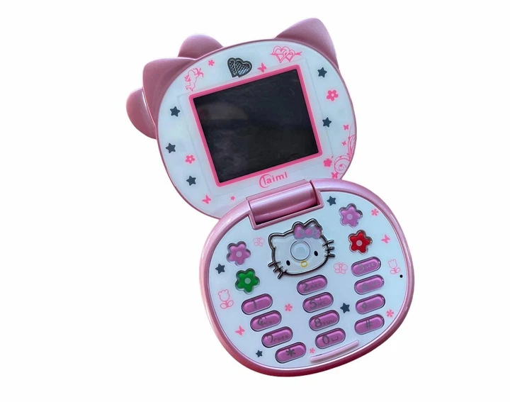 Детский Мини Мобильный Телефон Aiek HELLO KITTY розовый - изображение 3