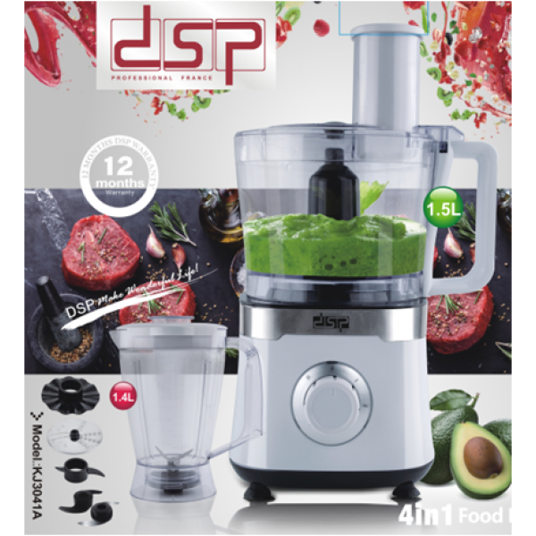 Кухонний комбайн DSP KJ 3041A 4 в 1 Об'єм 1,5 літра 800 Вт - зображення 4
