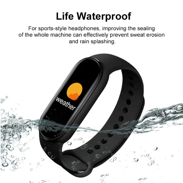 Цветной смарт фитнес - браслет M3S Smart Band 3 пульсометр тонометр IP67 - Фото 6 Цветной смарт фитнес - браслет M3S Smart Band 3 пульсометр тонометр IP67 - зображення 6