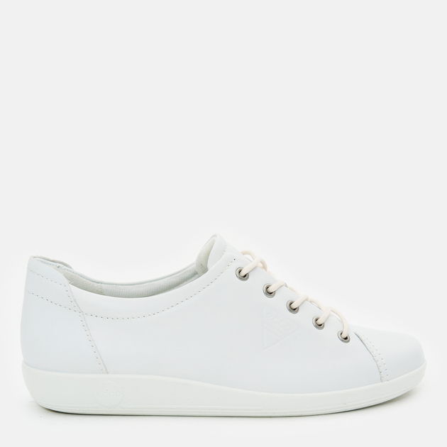 Женские кеды низкие ECCO Soft 2.0 20650301007 37 23.7 см Белые ...