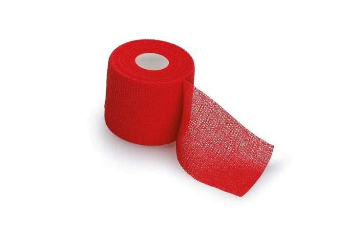 Бинт когезивний фіксуючий Peha-haft Color червоний 10 см x 4 м 1шт - зображення 1
