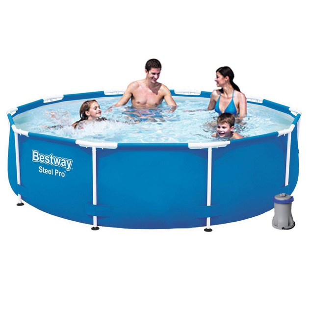 Каркасный бассейн 305х76 см с фильтр-насосом 1250 л\ч Bestway 56679 ...