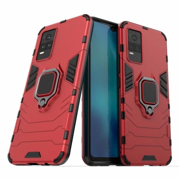 Защитный чехол Deexe Hybrid Case для VIVO V21e - Red - Фото 1 Защитный чехол Deexe Hybrid Case для VIVO V21e - Red - изображение 1