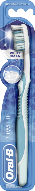 Зубна щітка Oral-B 3D White Вибілювання середня (3014260795115) - зображення 1