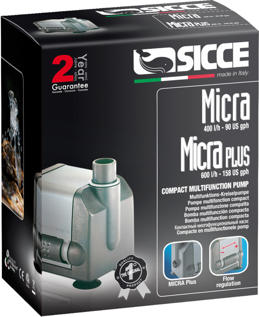 Универсальная циркуляционная помпа SICCE MICRA 400 л/ч (PRM100) - изображение 2