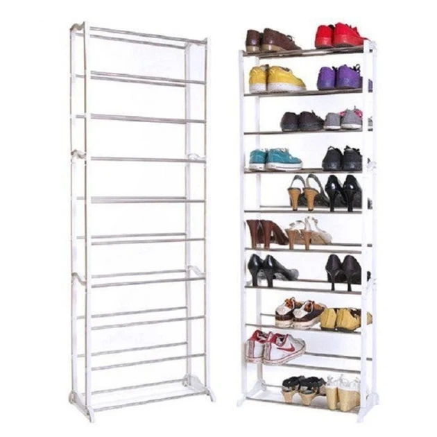 Полка для взуття Amazing Shoe Rack Біла 30 пар підлогова стійка - Фото 4 Полка для взуття Amazing Shoe Rack Біла 30 пар підлогова стійка - зображення 4