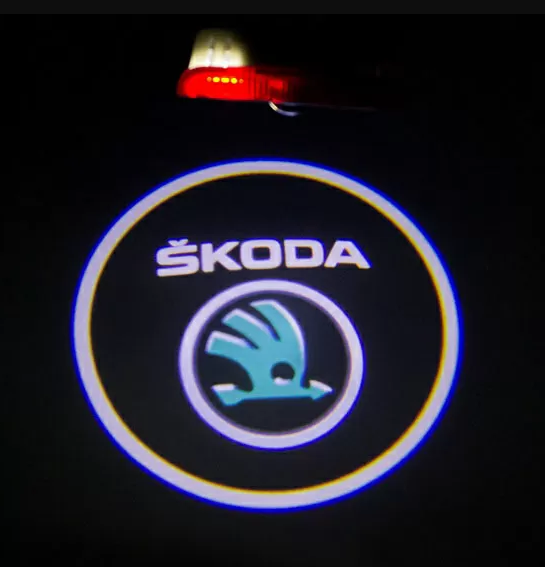 Проектор подсветка логотипа для дверей Skoda (Шкода) CountryMan Fabia, Octavia, Roomster, Superb - Фото 2 Проектор подсветка логотипа для дверей Skoda (Шкода) CountryMan Fabia, Octavia, Roomster, Superb - изображение 2