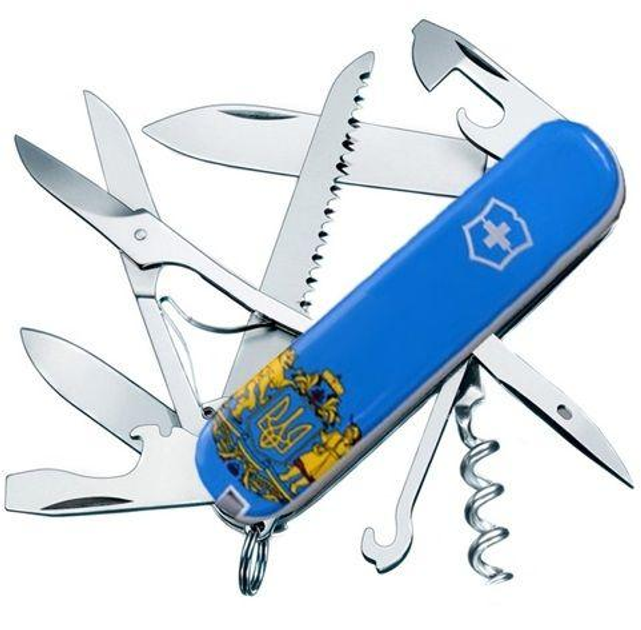 Складаний ніж Victorinox Huntsman UKRAINE 1.3713.7R6 - зображення 1