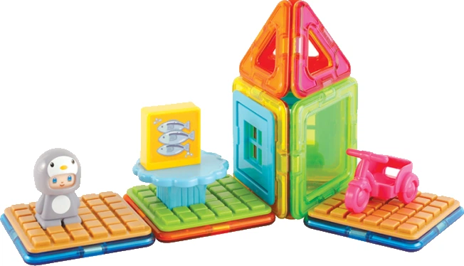 Klocki magnetyczne Magformers Domek pingwina 20 elementów (730658050187) - obraz 7