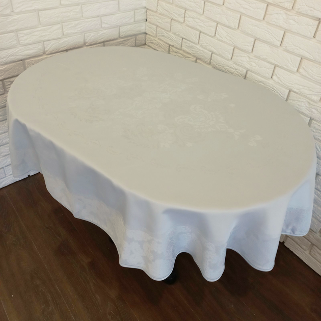 Скатертина Sagol тефлон 160x260 ovale St-060 Cream - Фото 1 Скатертина Sagol тефлон 160x260 ovale St-060 Cream - зображення 1