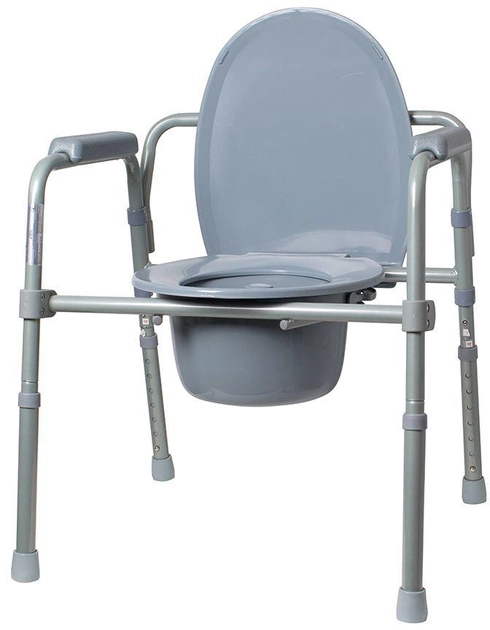 Крісло-стілець Ridni KJT717 із санітарним обладнанням регульоване за висотою складане (RD-CARE-T02) - зображення 1