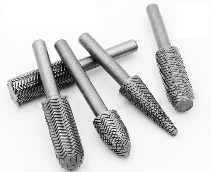 Набір з 5 фрезерних свердел з бічними гострими насічками для