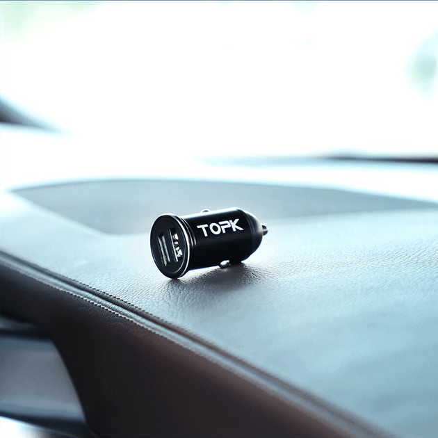 Автомобильное зарядное устройство TOPK G203 15W 2xUSB - изображение 5