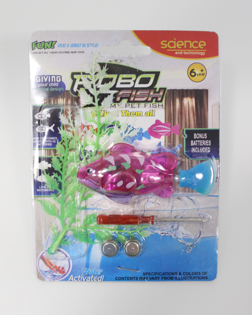 Интерактивная игрушка Robo fish Светящаяся рыбка-робот розовая – фото ...