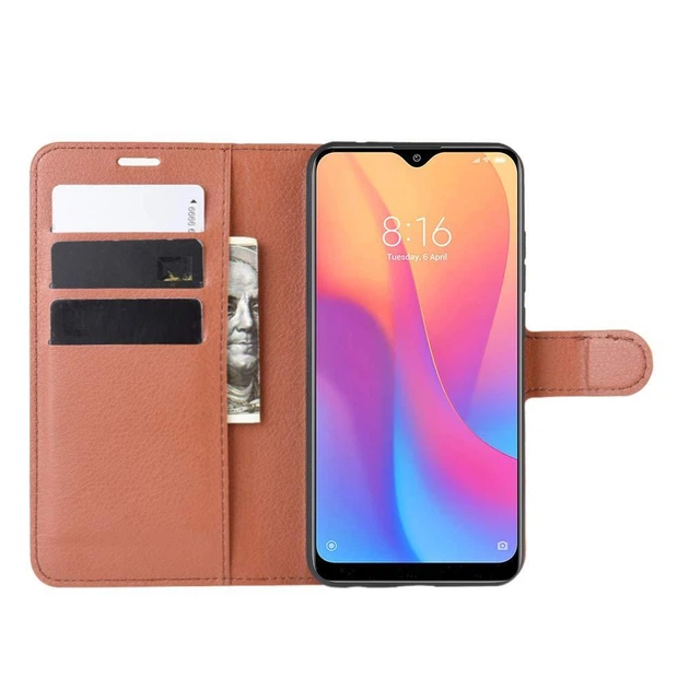 Чехол IETP для Xiaomi Redmi 8A книжка кожа PU коричневый - Фото 6 Чехол IETP для Xiaomi Redmi 8A книжка кожа PU коричневый - изображение 6