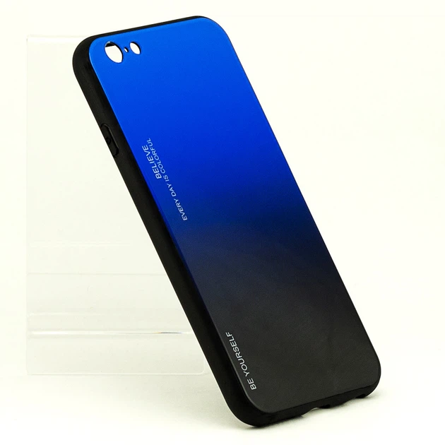 Чехол Gradient для Iphone SE 2022 бампер накладка Blue-Black - Фото 3 Чехол Gradient для Iphone SE 2022 бампер накладка Blue-Black - изображение 3