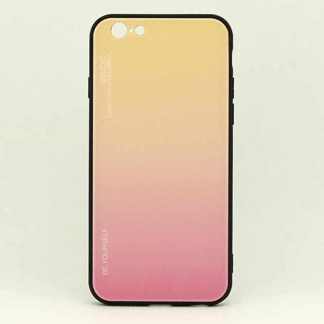 Чохол Gradient для Iphone 6 Plus / 6s Plus бампер накладка Beige-Pink Без бренду - зображення 2