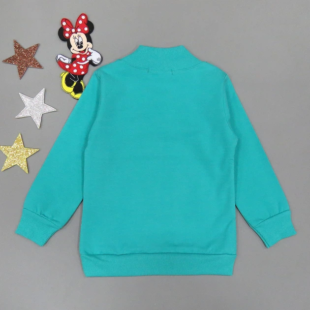 Утепленный свитшот "Панда" Lily kids для девочки 110 см Бирюзовый 15717 - изображение 2