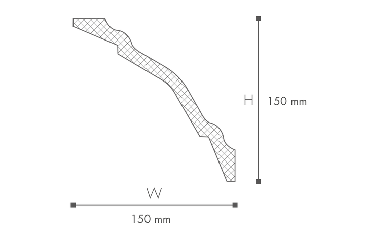 Карниз NMC Wallstyl WT24 (150x150)мм - изображение 2