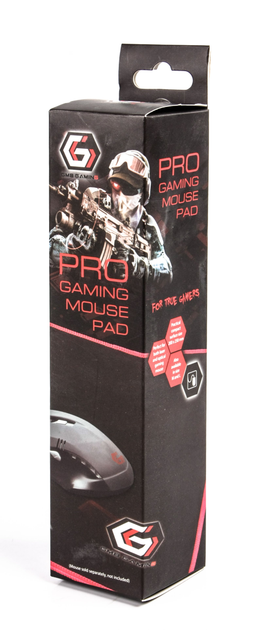 Килимок для мишки Gembird MP-GAMEPRO-M Чорний/ Червоний (350x250 мм) - зображення 5