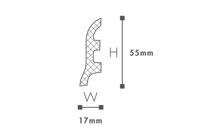 Плинтус NMC Wallstyl FL3 (55х17)мм - Фото 3 Плинтус NMC Wallstyl FL3 (55х17)мм - изображение 3