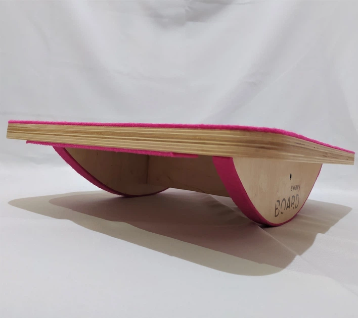 Балансир SwaeyBoard 50х35х10 см малиновий балансборд - зображення 3