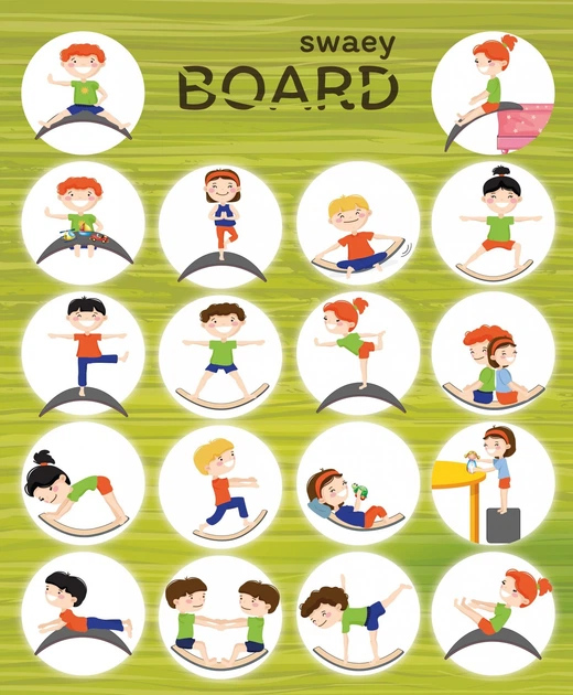 Рокерборд SwaeyBoard з захистом для пальців big 109x32x2.3 см темно-сірий - зображення 3