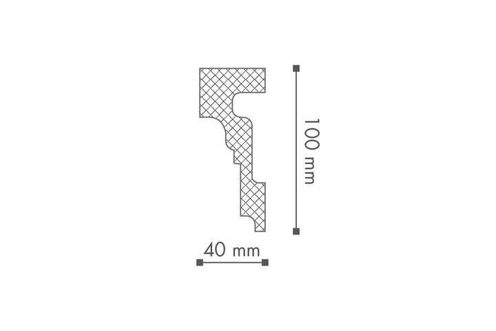 Молдинг NMC Wallstyl WL4 (100x40)мм - Фото 2 Молдинг NMC Wallstyl WL4 (100x40)мм - изображение 2