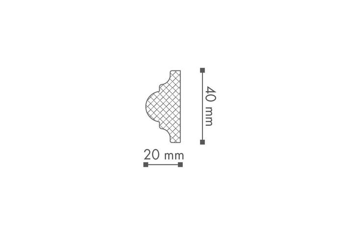 Молдинг NMC Wallstyl WO2 (40x20)мм - изображение 2