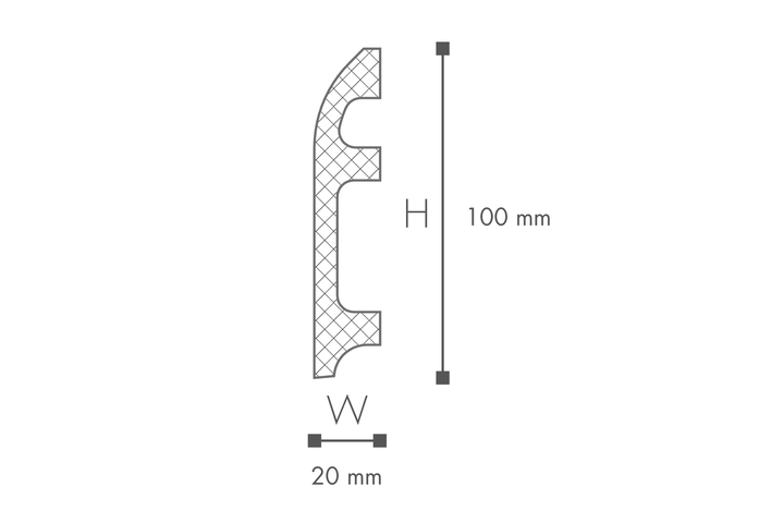 Плинтус NMC Wallstyl FL5 (100х20)мм - изображение 2